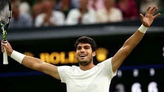 Carlos Alcaraz won the Wimbledon 2023 men's singles title beat Novak Djokovic