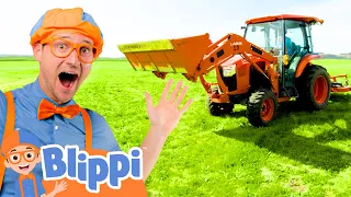 Blippi Rides a HUGE Tractor | Blippi's Stories and Adventures for Kids | Moonbug Kids