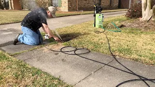 French Drain cleaning using the "Sewer Jetter kit" from Amazon