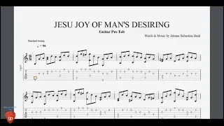 Johann Sebastian Bach - JESU JOY OF MAN'S DESIRING - Guitar Pro Tab