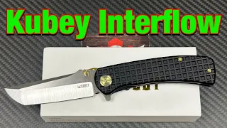 Kubey Interflow folding knife  / James Lowe collaboration !!
