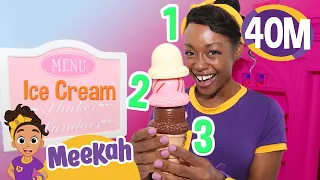 Count The Ice Cream Scoops | Blippi and Meekah Kids TV | Food for Kids