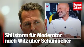 Shitstorm für Moderator nach Witz über Schumacher | krone.tv NEWS