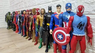 Avengers Superhero Story Scarlet Spiderman, Captain America, Aquaman, Batman, Superman