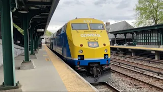 Metro-North Railroad Hudson Line: Trains @ Dobbs Ferry 05/04/24 ft horns and great catches!