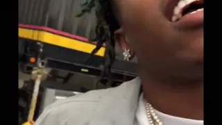 Rich The kid with 50k gold grills