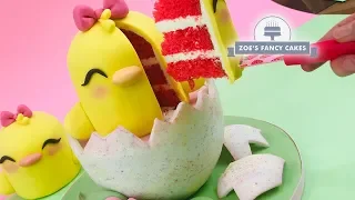 Easter Chick Cake, great for Easter Parties, Birthday cake ideas and special occasions