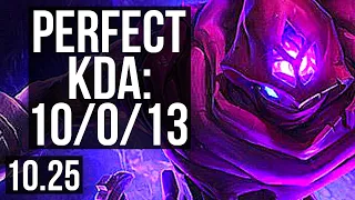 MALZAHAR vs DR. MUNDO (TOP) | 10/0/13, 1.6M mastery, 900+ games, Legendary | KR Master | v10.25