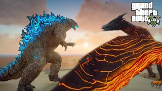 Rodan and Godzilla Arrived Los Santos GTA V Mods