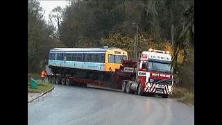 New DMU arrival at NYMR and getting unloaded.