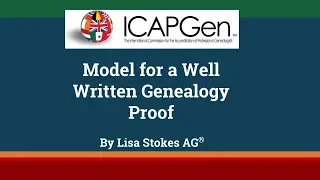 Model for a Well Written Genealogy Proof