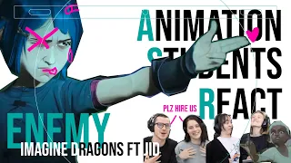 Animation Students React to: Enemy (Imagine Dragons x J.I.D) | Arcane League of Legends