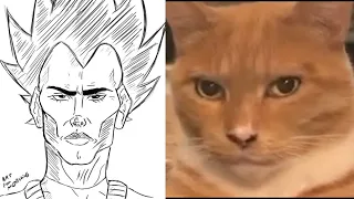 VEGETA Mewing (lookmaxxing) 2