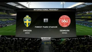 Sweden vs Denmark | International Friendly 2018 | FIFA 18 PS4 | Marius Gatea