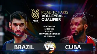 Brazil vs Cuba | Volleyball Olympic QT 2023