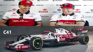 f1 2021 Alfa Romeo Car The C41- Kimi Raikkonen - Antonio Giovinazzi