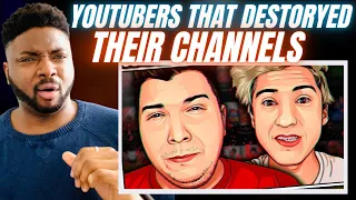 Brit Reacts To POPULAR YOUTUBER'S THAT DESTROYED THEIR CAREERS!