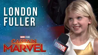 London Fuller (young Carol Danvers) talks girl power! |Captain Marvel Red Carpet Premiere