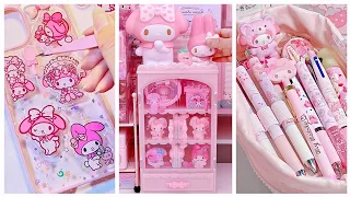 My Melody Stationery haul 💞cute Sanrio Crafts Diy ideas  #cindyasmr