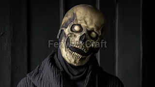 ⚰️Full Skull Mask/Helmet With Movable Jaw/Blind Eyes