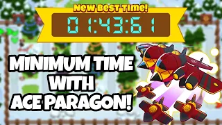 BTD6 Race || "Treet yourself" in 01:43.61 with Ace Paragon! (Minimum Time)