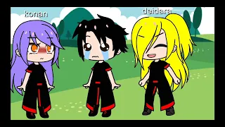 deidara  e konan brigando pelo tobi