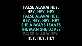 The Weeknd  False Alarm karaoke | GOLDEN KARAOKE