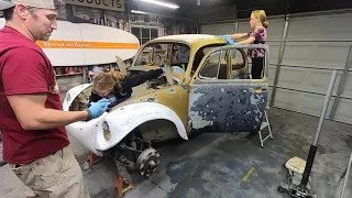 69 VW Baja Bug restoration time lapse