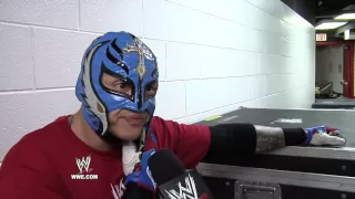 Rey Mysterio reacts to being drafted to Raw