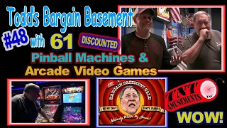 #1806 BARGAIN BASEMENT #48 with 68 DISCOUNTED Pinball Machines & Arcade Video Games- TNT Amusements