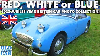 Red, White & Blue British cars | Jubilee collection of classic & vintage car photos 1920s-1980s