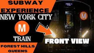 New York City Subway M Train (to Forest Hills) Front View