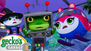 Halloween Helicopter Mishap | BRAND NEW | Gecko's Garage | Cartoons For Kids | Toddler Fun Learning