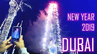 Burj Khalifa Fireworks and Laser show : UAE Happy new year 2019 celebrations at Dubai FULL video