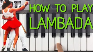 How to play Lambada on piano | Lambada cover | Lambada synthesizer