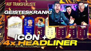 ICON + 4x HEADLINER in unserm HEFTIGSTEN PACK OPENING aller ZEITEN 😱🔥Zu KRANK !! FIFA 21