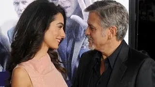 George Clooney and Amal Share Sweet Kiss on the Red Carpet!