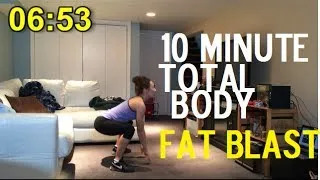 10min HIIT routine - Total Body Fat Burn Cardio & Strength Interval | Fit Fast Friday #5