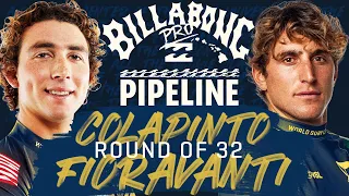 Griffin Colapinto vs Leonardo Fioravanti | Billabong Pro Pipeline - Round of 32 Heat Replay