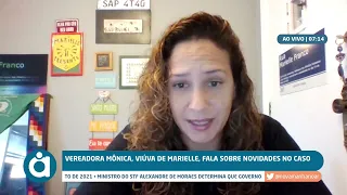 Mônica Benício, viúva de Marielle Franco fala sobre as recentes notícias do caso