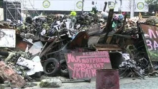 Kiev:les irréductibles du Maïdan s'accrochent à leurs barricades