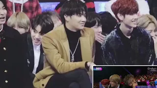 171201 BTS & GOT7 reaction to Wong Cho Lam dance to Twice Signal