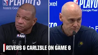 Doc Rivers & Rick Carlisle react to Pacers eliminating Bucks in the first round | NBA on ESPN