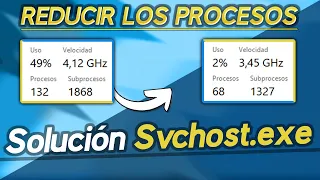 ¡+50 PROCESOS de Svchost.exe SOLUCIONADO! - Svchost Cómo reducir los procesos sin programas