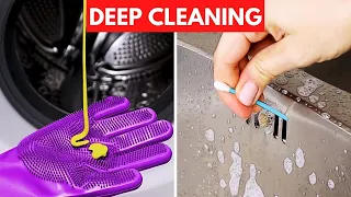 28 hacks for DEEP cleaning inside and outside of the home ✨
