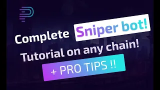Sniper bot: Complete tutorial + Pro tips to snipe on any chain using Prodigy Bot on Telegram
