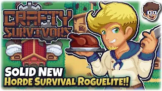 SOLID New Horde Survival Roguelite!! | Let's Try Crafty Survivors