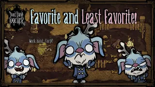 My Favorite And Least Favorite Things About Every Survivor! [Don't Starve Together]