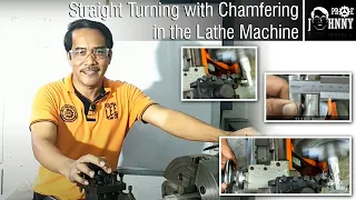 Straight Turning with Chamfering in the Lathe Machine