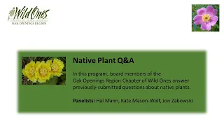 Wild Ones Native Plant Q&A